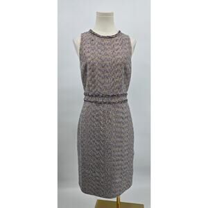 J Crew Twinkle Tweed Sheath Dress